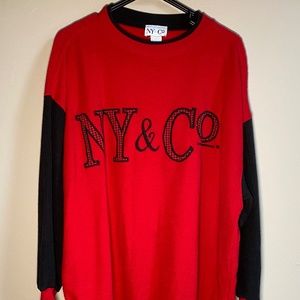 Vintage NY&Co Pullover Red